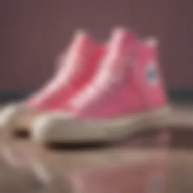 Magnificent Exploring the Converse Pink Chuck 70 High Top Shoes in Skate Culture