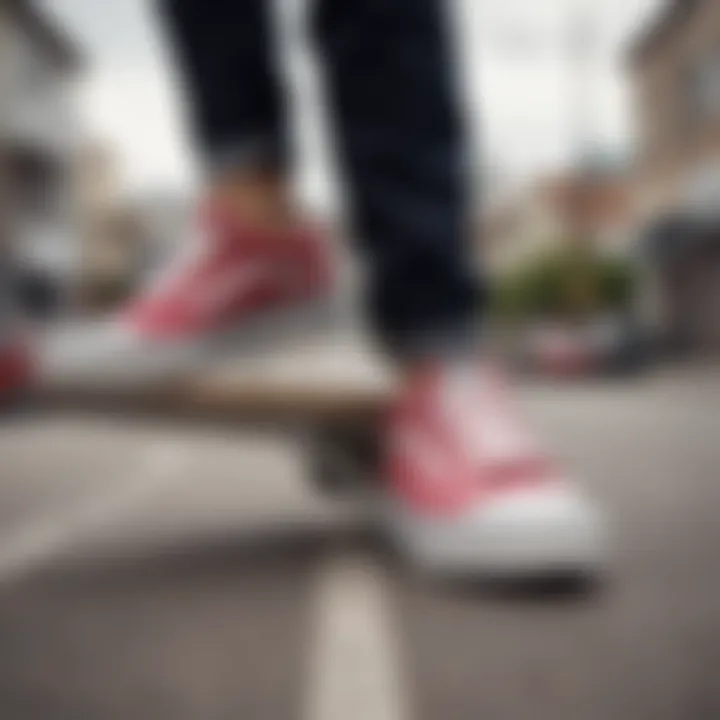 Stylish outfit featuring low top Vans platform shoes paired with casual streetwear.