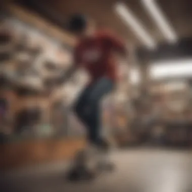 Engaging user experience on a top skate shop site