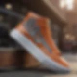 Close-up view of Cambridge skate shoe design showcasing its unique features and materials