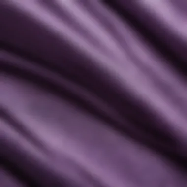 Close-up detail of a violet hoodie fabric, highlighting texture and quality associated with skate fashion.