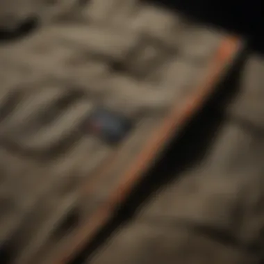 Durable Fabric of Dickies Cargo Pants Detail of the durable fabric of Dickies cargo pants