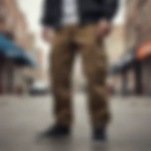 Stylish Dickies cargo pants in an urban setting