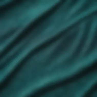 Close-up of Nike teal sweatpants fabric texture