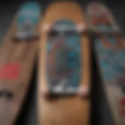 Artistic representation of Straye skateboard designs