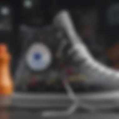 Close-up of Chuck Taylor All Star features highlighting the design evolution