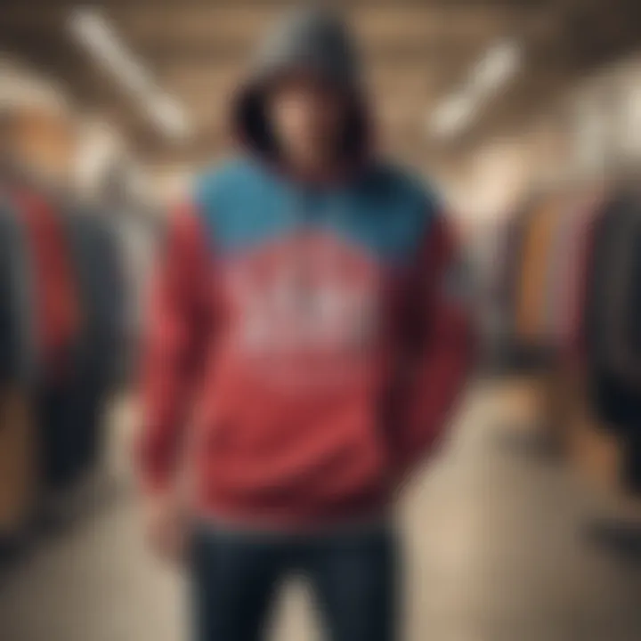 Promotional event for Vans hoodies attracting consumers