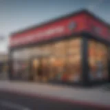 Exterior view of Vans Outlet Kenosha showcasing its vibrant signage.