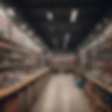 Interior shot of the Vans Outlet Kenosha, capturing the lively shopping atmosphere.