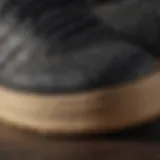 Close-up of Adidas gum bottom sole highlighting its texture and grip