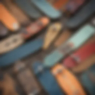 Variety of Cruiser Board Styles An array of different cruiser board styles and colors displayed
