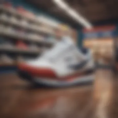 Fila Shoes in a Local Store A physical store showcasing Fila shoes prominently
