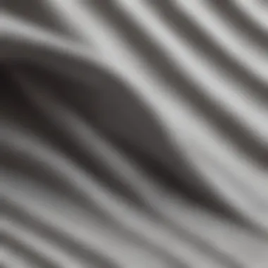 Close-up of fabric texture of a pullover hoodie, showcasing quality materials