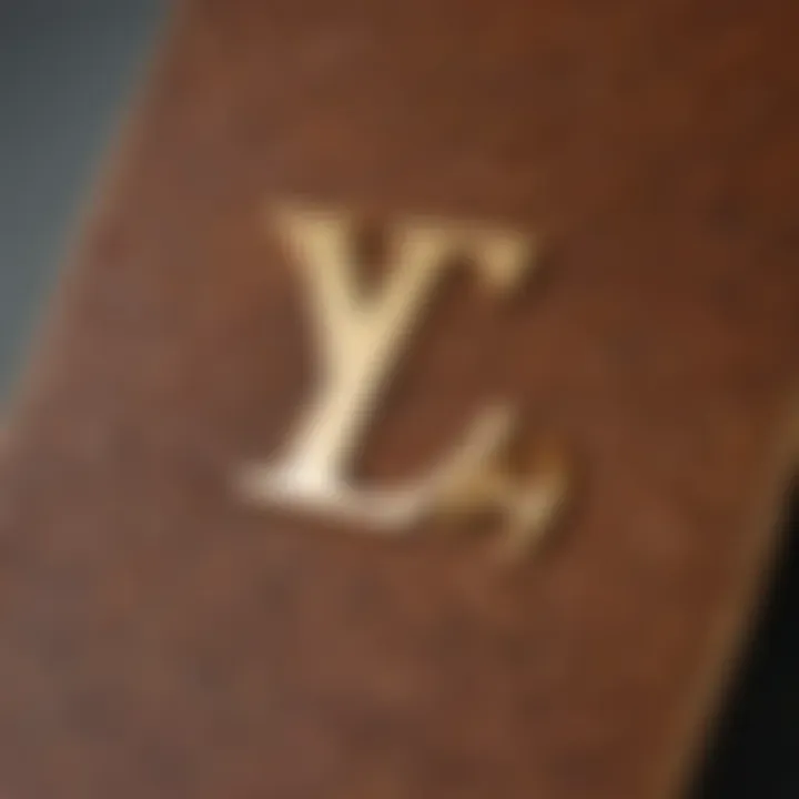 A close-up of the Louis Vuitton logo on a skateboard deck, symbolizing high fashion.