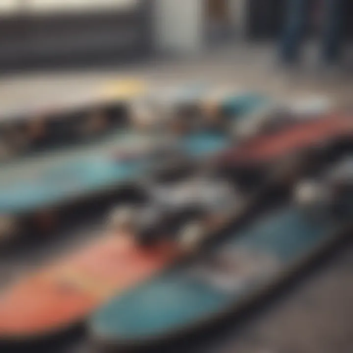 An infographic comparing the features of various brands offering discounted skateboards.