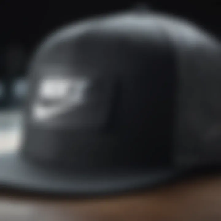 Close-up of the Nike SB Performance Trucker Hat's adjustable strap and logo.