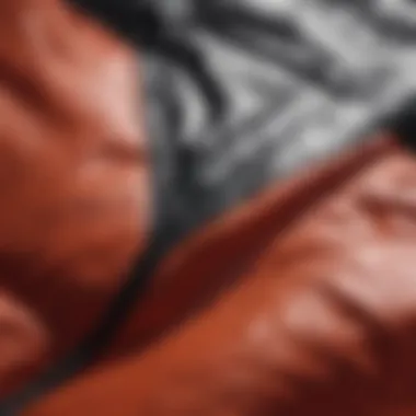 Fabric Detail of Nike Sportswear Windbreaker Close-up of the Nike Sportswear Windbreaker fabric showcasing its texture and quality.
