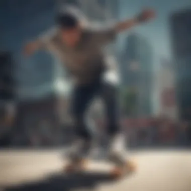 Functionality of the Triple Eight Pad Set in Action Skateboarder demonstrating the functionality of the Triple Eight pad set