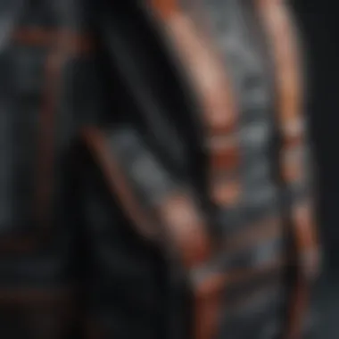 Quality Craftsmanship: Materials and Stitching Close-up of the backpack's durable materials and stitching