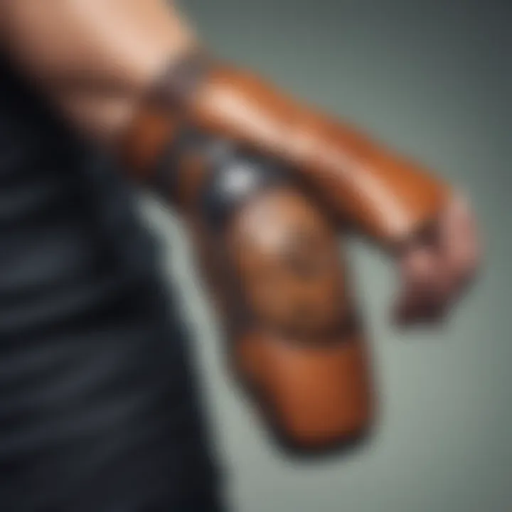 Different types of elbow pads showcasing various styles and features