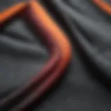 Close-up of Nike skate shorts showcasing their unique fabric details