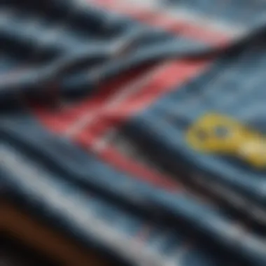 Close-up of Vans shorts fabric showcasing high-quality materials.