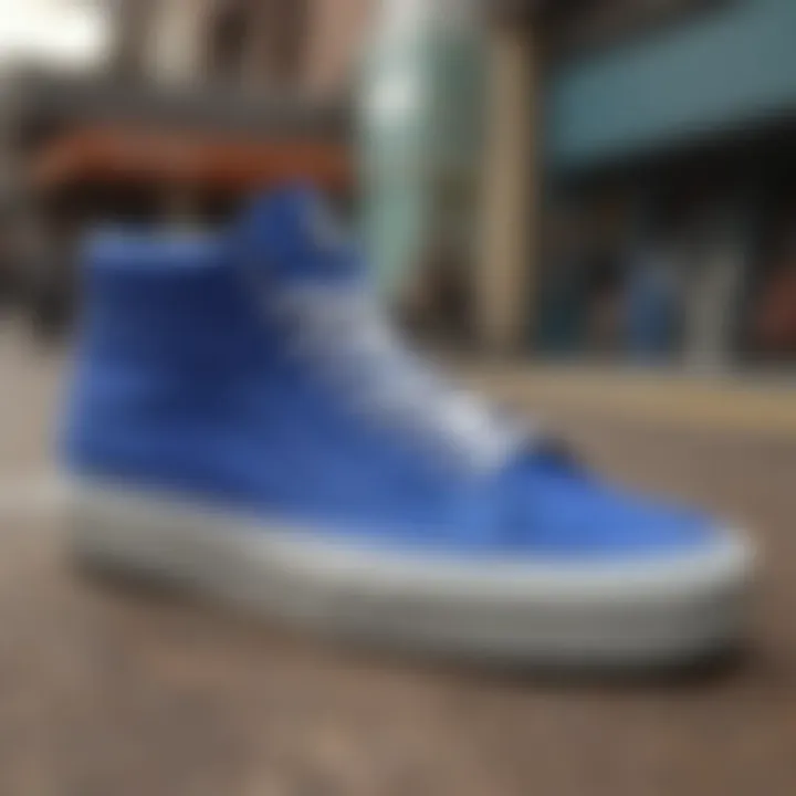 Detailed view of the Vans Ultramarine Hi MTE showcasing its innovative design