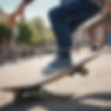 A skateboarder wearing the Vans Ultramarine Hi MTE performing tricks