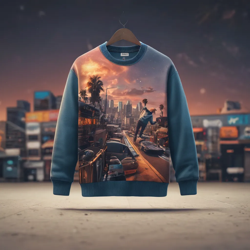 Skateboard Print Pattern Women's Sweatshirt main image 1